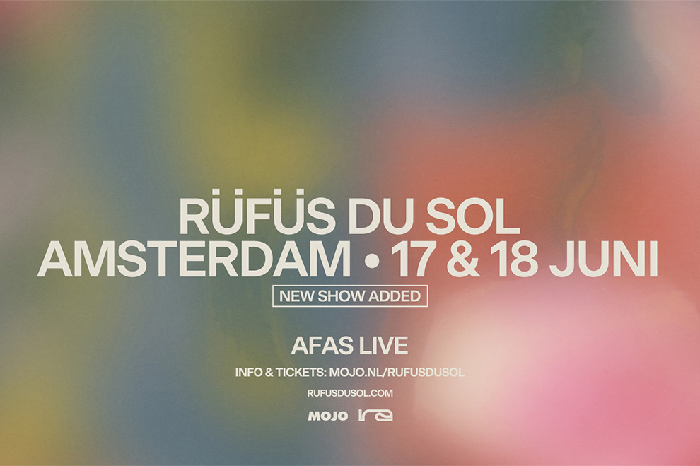 RÜFÜS DU SOL staat op 17 juni in AFAS Live AFAS Live